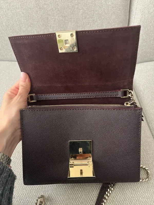 Bolso Purificación García Cadena Marrón Dorado