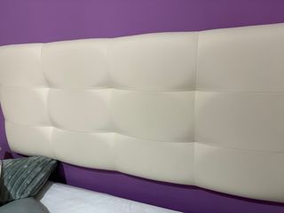 Cabecero polipiel blanco