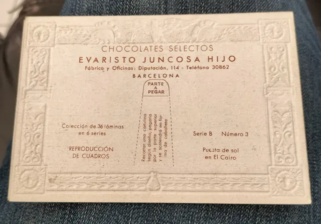 Cromos Evaristo Juncosa Hijo - Colección