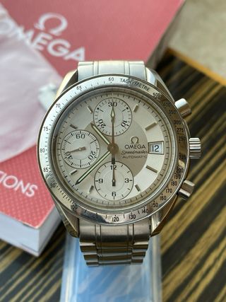 Omega Speedmaster Cronógrafo Automático Plata