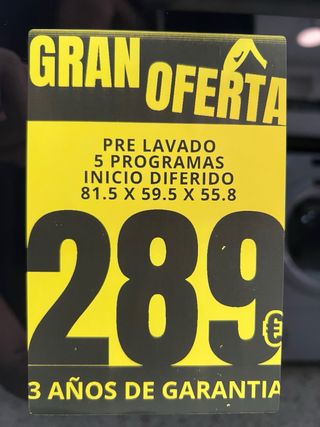 Lavavajillas Kromsline 289€ integrable