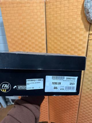 Zapatos FAL seguridad patrol low goretex original