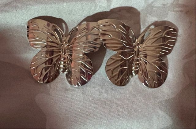 Orecchini donna farfalla argento