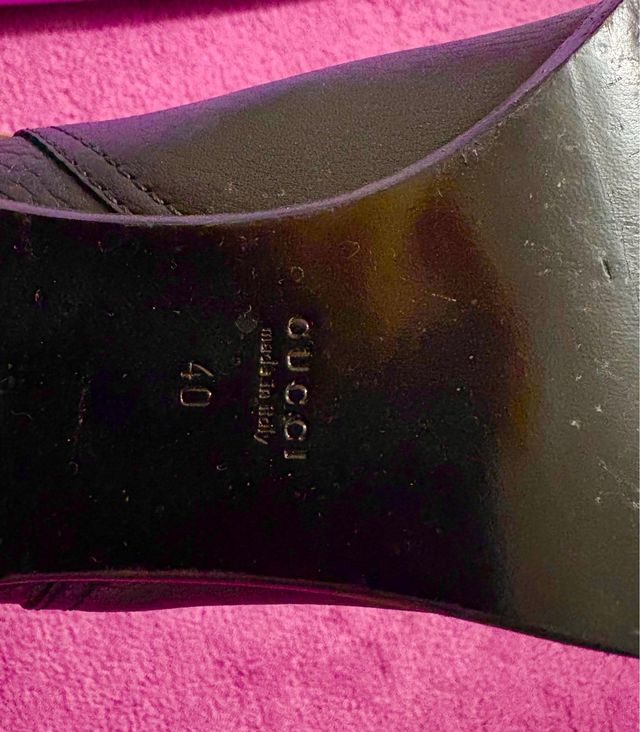 Stivali Gucci Pelle Neri Tg 40