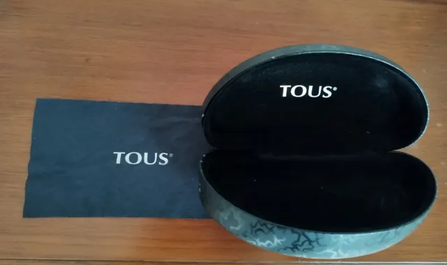 Funda Rígida Gafas Mujer Tous Negra y Gris