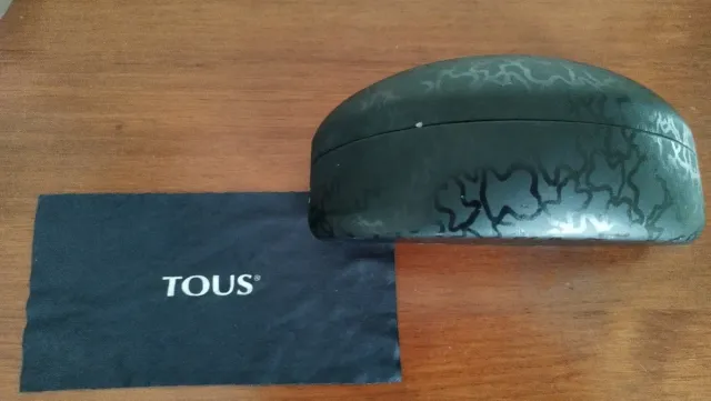 Funda Rígida Gafas Mujer Tous Negra y Gris