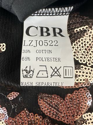 Vestido fiesta negro y dorado lentejuelas