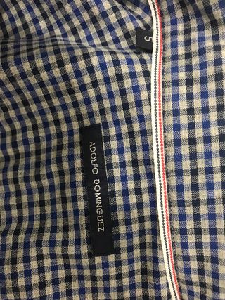 Camisa cuadros Adolfo Dominguez Talla XL - 5