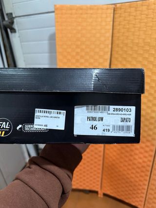 Zapatos FAL seguridad patrol low goretex original