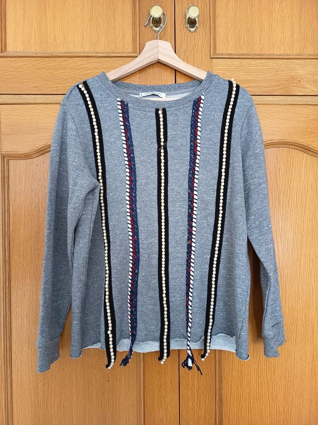 Jersey Mango Gris Multicolor