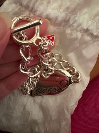Collana Guess cuore argento originale