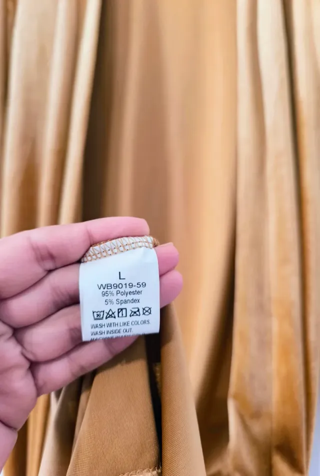 Kimono terciopelo dorado Talla L