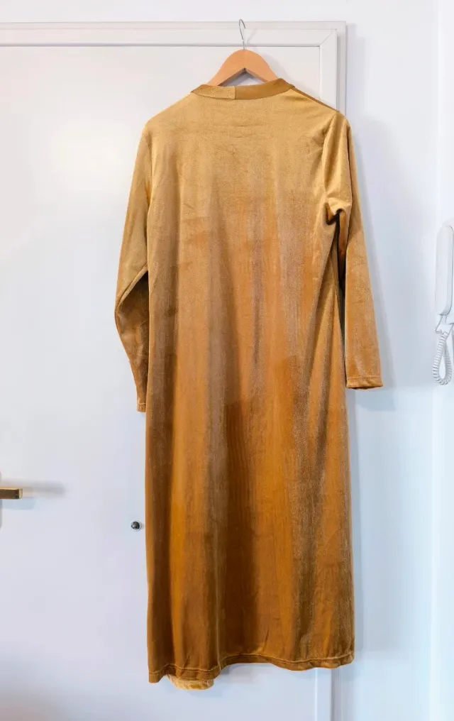 Kimono terciopelo dorado Talla L