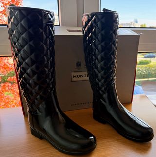 Botas Hunter acolchadas negras sin estrenar