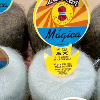 Lote ovillos mohair colores surtidos