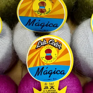 Lote ovillos mohair colores surtidos