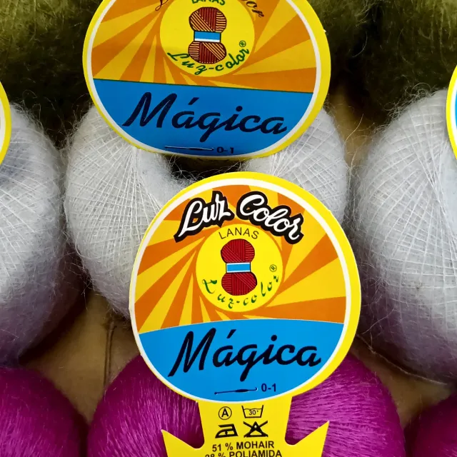 Lote ovillos mohair colores surtidos