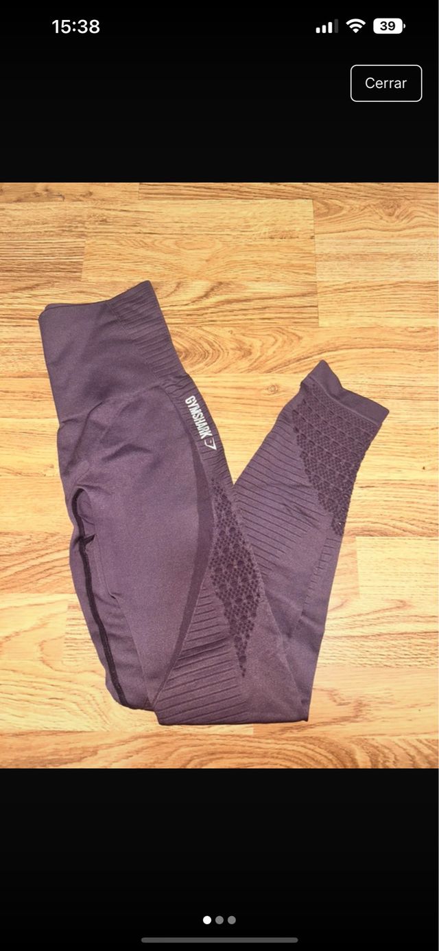 Mallas deporte Gymshark Moradas Talla S