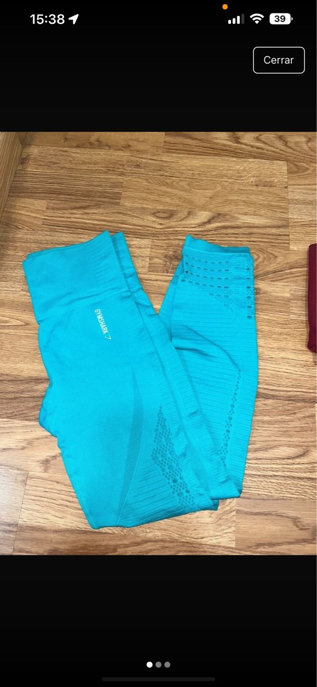 Mallas Gymshark Talla S Color Turquesa