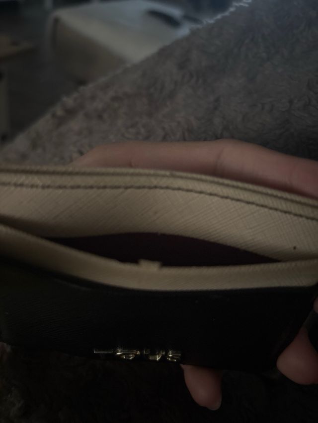 Tarjetero Tous Negro y Beige