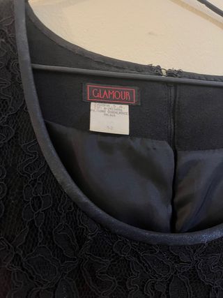 Vestido elegante negro mujer.