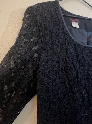 Vestido elegante negro mujer.