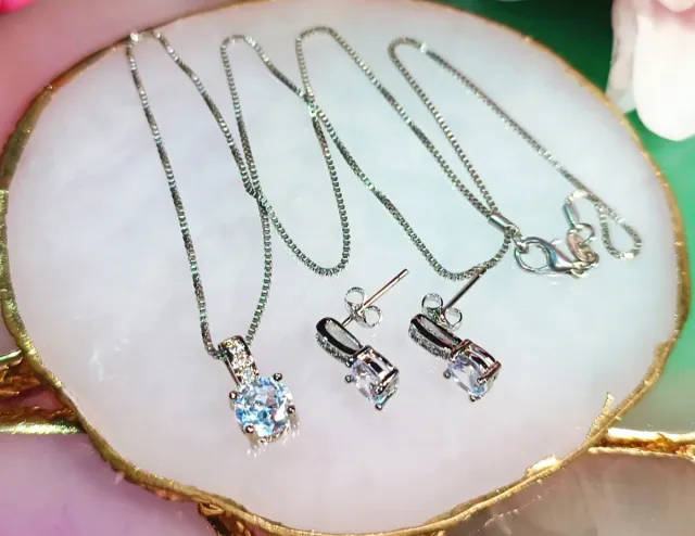 Conjunto Plata 925 Zirconia Cúbica