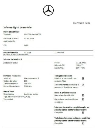 Mercedes GLC 300 DE 306 CV 4MATIC 9G-TRONIC AMG LINE