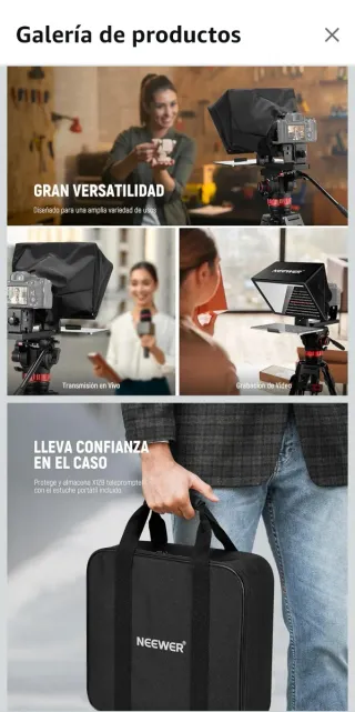 Teleprompter Neewer X12B Nuevo