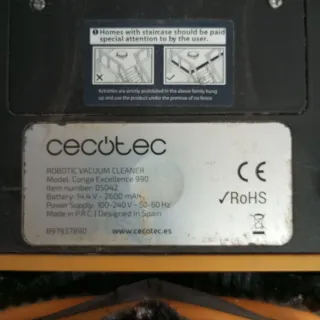 Robot Aspirador Cecotec Conga Excellence 990