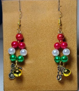 Lotto orecchini natalizi