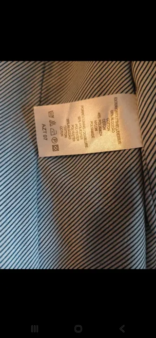 Gabardine Charles Azul Escura Tamanho XL