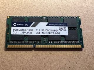 TIMETEC 8GB DDR3L 1600MHz CL11 1.35V