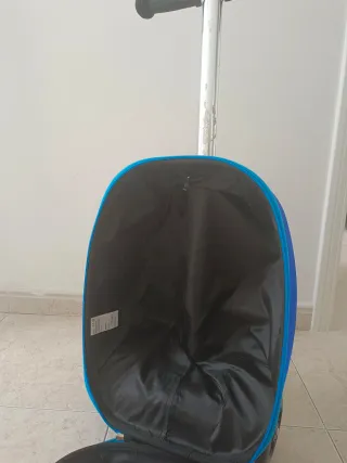 Maleta Patinete Infantil Monstruo Azul