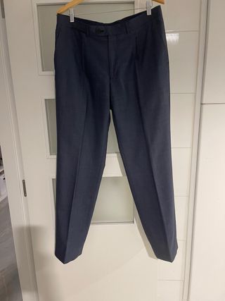 Pantalones de traje azul