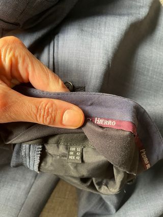 Pantalones de traje azul