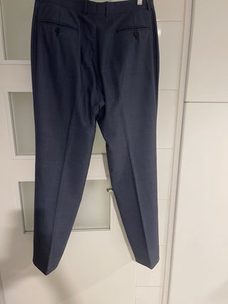 Pantalones de traje azul