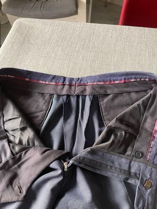 Pantalones de traje azul