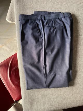 Pantalones de traje azul