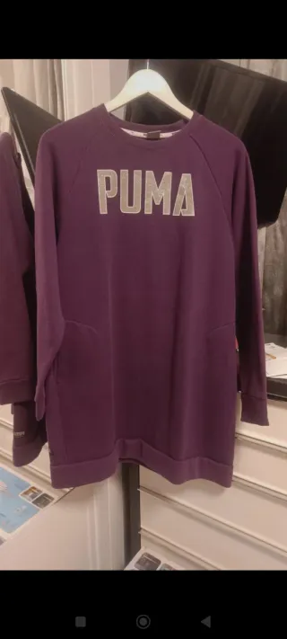 Vestido Sudadera Puma Morado