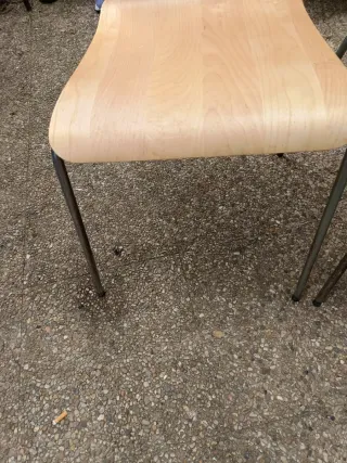 2 Sillas Madera y Metal