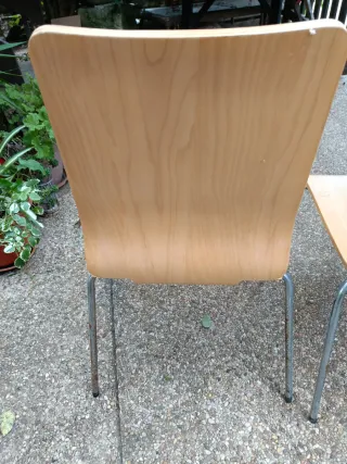 2 Sillas Madera y Metal