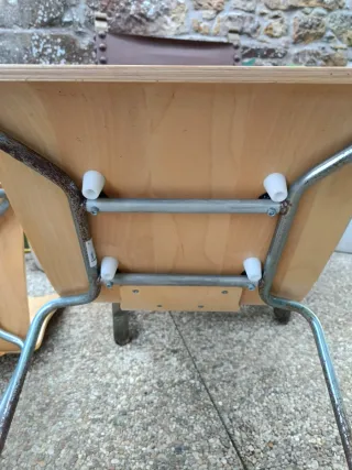 2 Sillas Madera y Metal