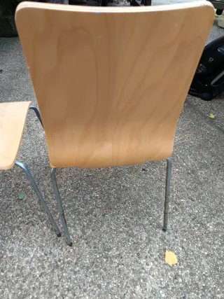 2 Sillas Madera y Metal