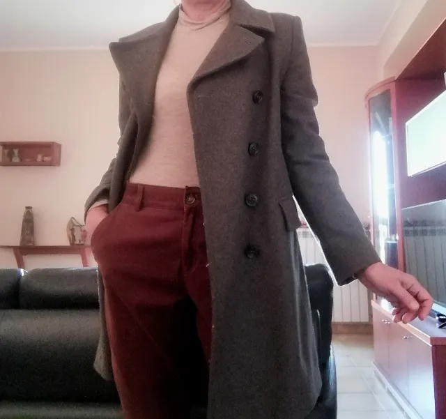 Cappotto donna grigio Benetton