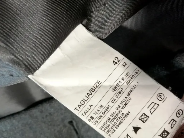 Cappotto donna grigio Benetton