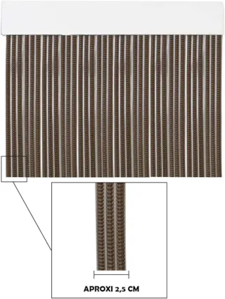 Cortina mosquitera 90x210cm marrón