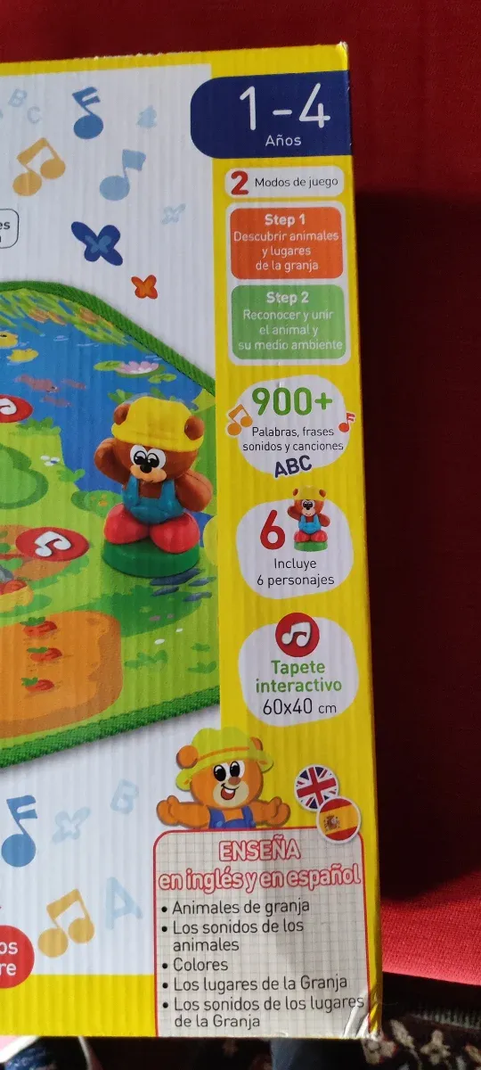Tapete Interactivo Chicco Animales Granja Bilingüe
