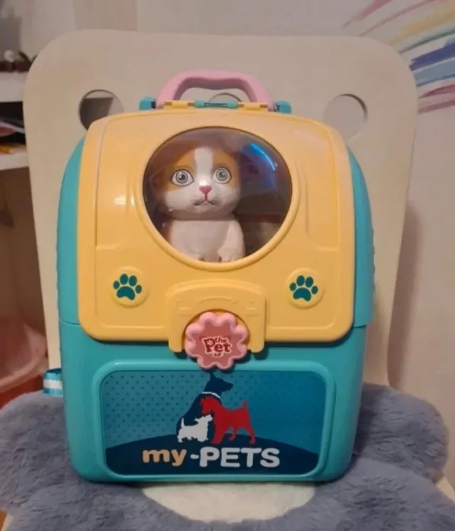 Mochila peluquería mascotas my-PETS con gatito