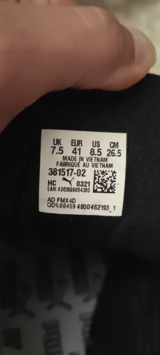 Zapatillas Puma Negras y Grises